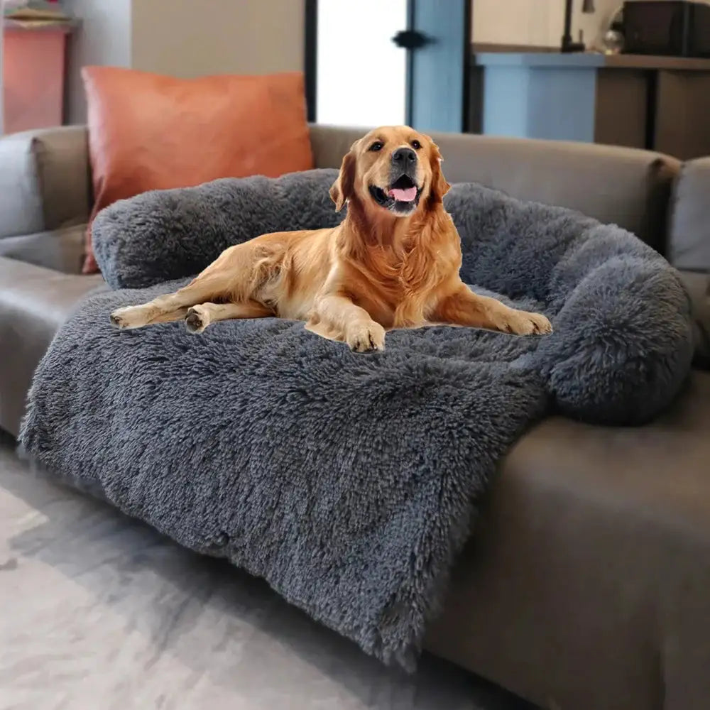 Washable Plush Dog Bed Sofa